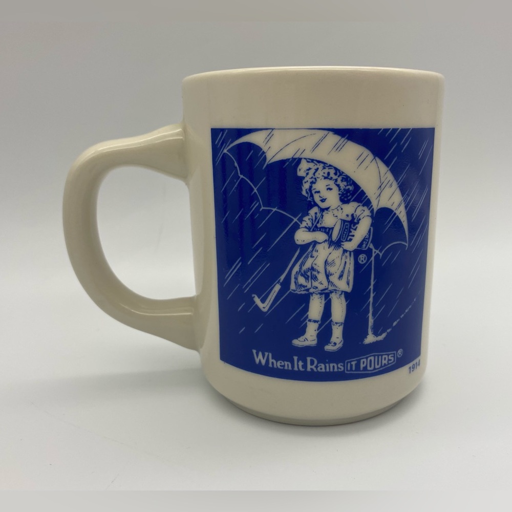 Set of 4 Morton Salt Ceramic Collector Coffee Mugs - Picture 10 of 11